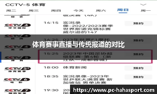 体育赛事直播与传统报道的对比